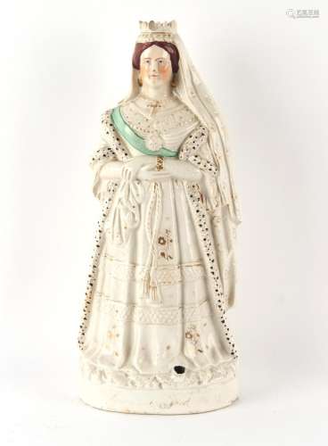 Property of a lady - a large Victorian Staffordshire figure ...
