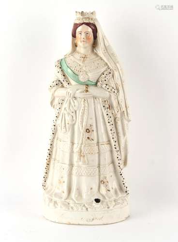 Property of a lady - a large Victorian Staffordshire figure ...