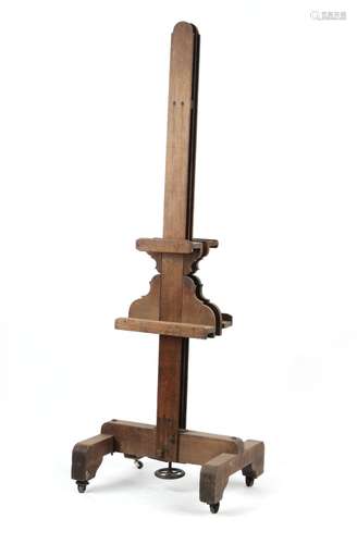 Property of a gentleman - an oak double sided artists easel,...