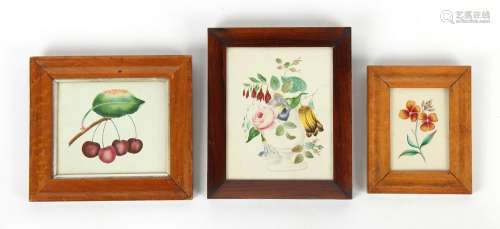 Property of a lady - a group of three watercolours, two depi...
