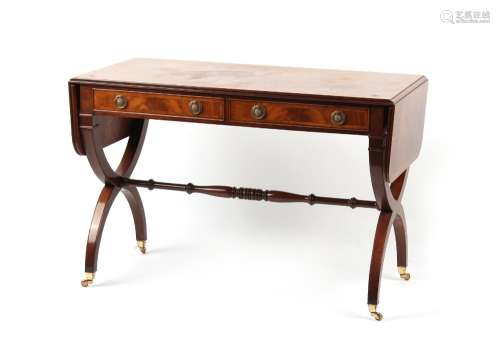 Property of a gentleman - a Regency style mahogany sofa tabl...