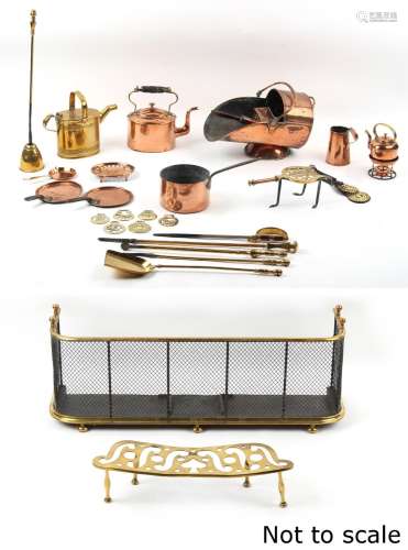 Property of a lady - a quantity of assorted copper & bra...
