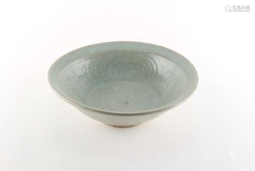 Property of a lady - a Chinese celadon glazed dish, 14th/15t...