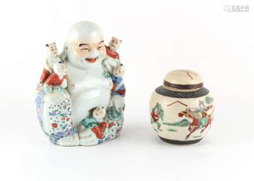 Property of a deceased estate - a Chinese famille rose figur...