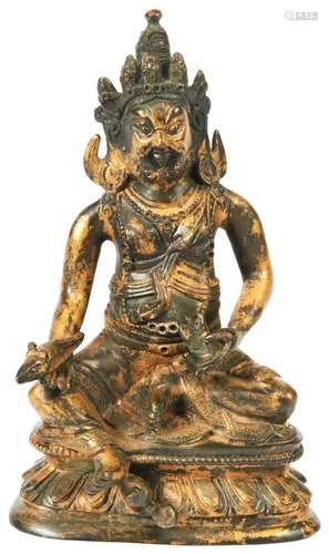 GILT BRONZE OF MAHAKALA SINO-TIBETAN, 17TH / 18TH CENTURY se...