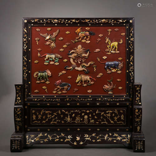 CHINESE QING DYNASTY DUOBAO SCREEN