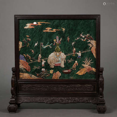 CHINESE QING DYNASTY DUOBAO SCREEN