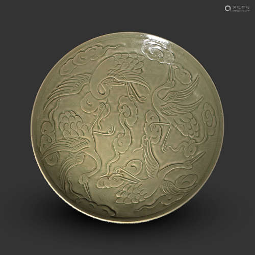 YAOZHOU WARE PLATE, MING DYNASTY, CHINA