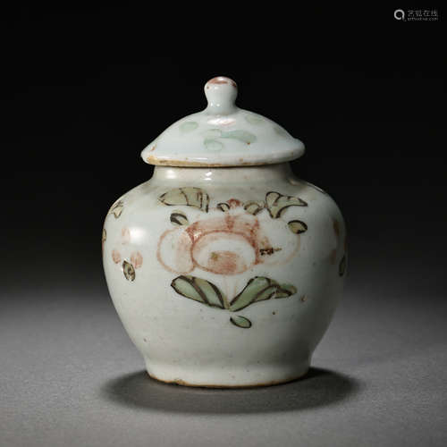 CHINESE QING DYNASTY FAMILLE ROSE JAR