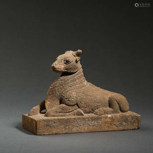 CHINESE TANG DYNASTY STONE CARVING  BEAST