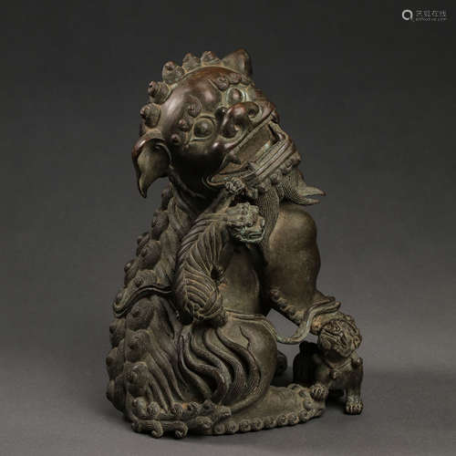 CHINESE MING DYNASTY COPPER ORNAMENT