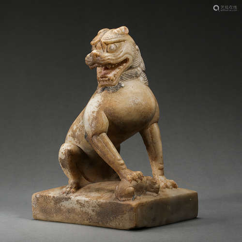 CHINESE TANG DYNASTY STONE CARVING  BEAST