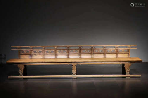 CHINESE MING DYNASTY HUANGHUALI BENCH