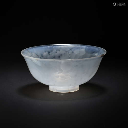 CHINESE QING DYNASTY AGATE BOWL
