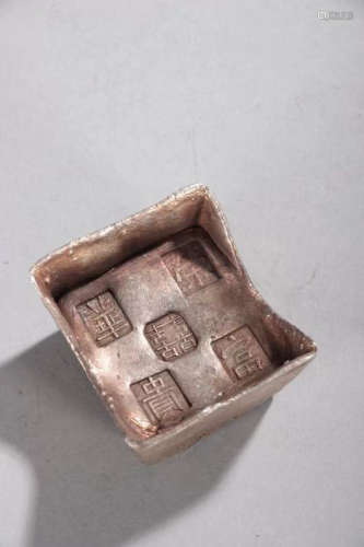 CHINESE QING DYNASTY SILVER INGOT