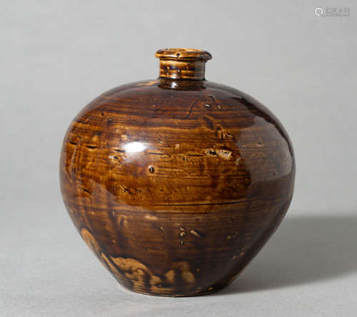 CHINESE SONG DYNASTY SAUCE GLAZED TOOT BOTTLE