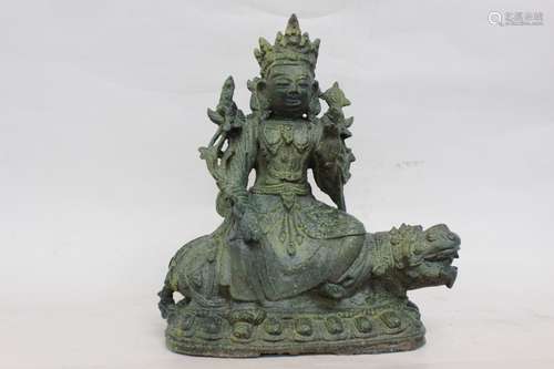 18th.C Chinese Bronze Buddha Statue