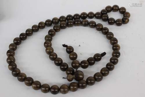 Chinese Wood Beads Necklace