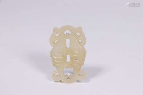 Chinese Hetian Jade Two Fish