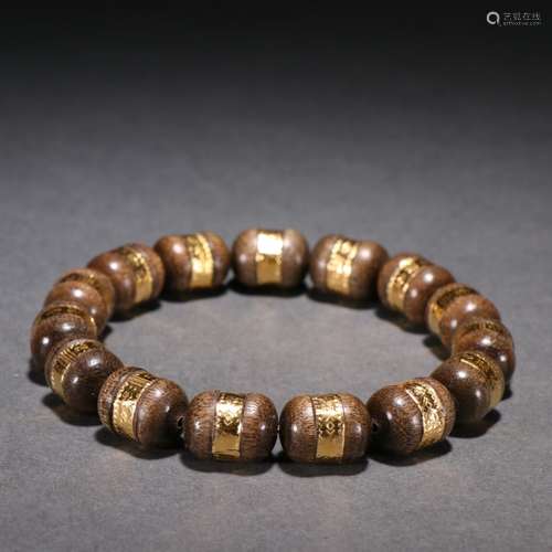 Chinese Chengxiang Wood Bracelet