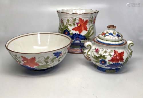 Group of Bowl and Vase