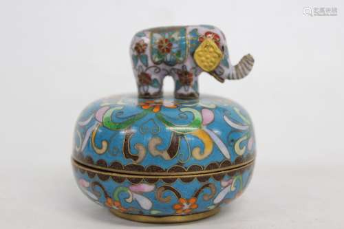 Chinese Cloisonne Music Box