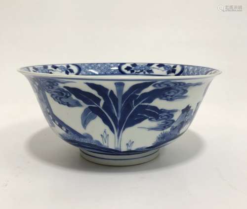 Chinese Blue and White Porcelain Bowl,Mark