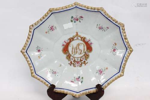 Chinese Famille Rose Porcelain Plate