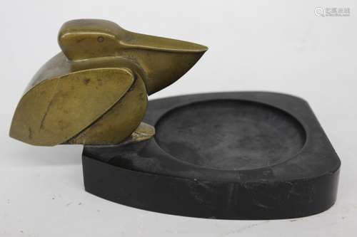 Bronze Bird Ash Tray