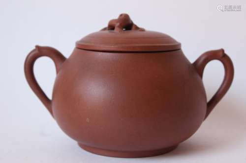 Chinese Yixing Zisha Cover Bowl