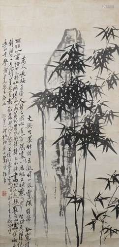 A Zheng banqiao's bamboo painting(without frame)