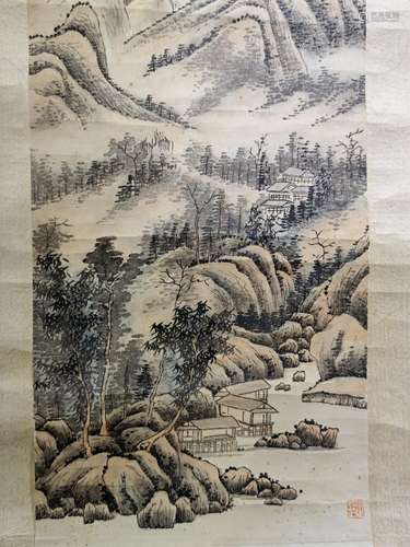 张默岺山水画