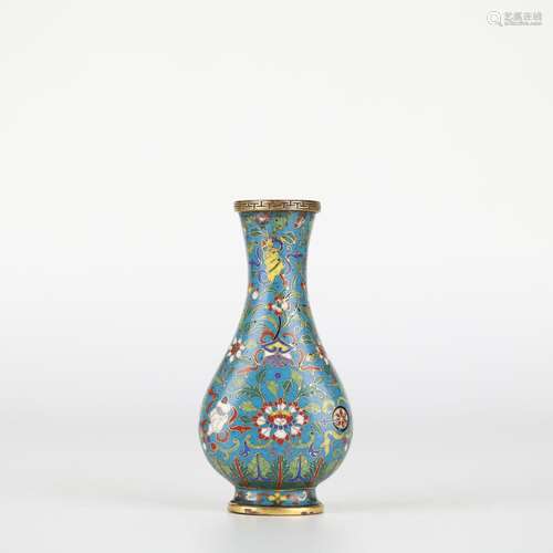 Chinese Cloisonne Vase, Qing Dynasty