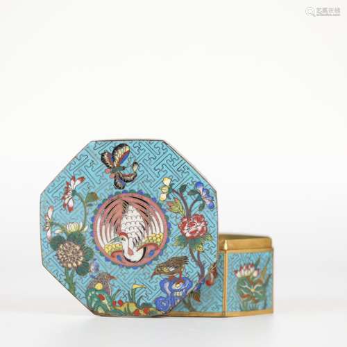 Chinese Cloisonne Box, 19th Century