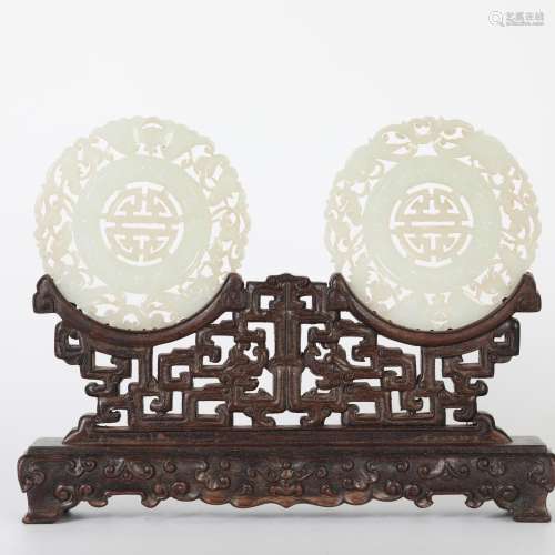 Chinese Hetian jade ornaments，19th century