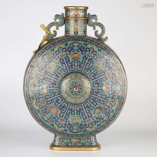 Chinese Cloisonne Vase with Eight Treasures, 18th century