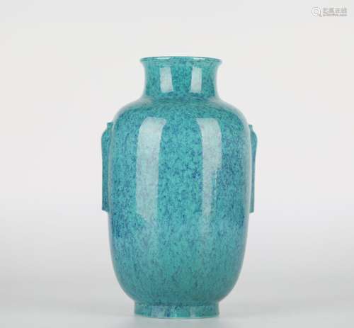 Chinese Lu Jun glaze lantern vase, 18th century