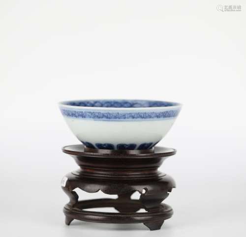 Chinese blue and white porcelain bowl, Xuande