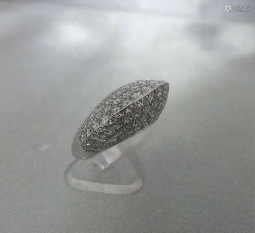 BAGUE CHOPARD en or gris 750 millièmes