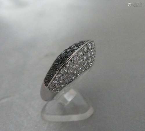 BAGUE CHOPARD en or gris 750 millièmes