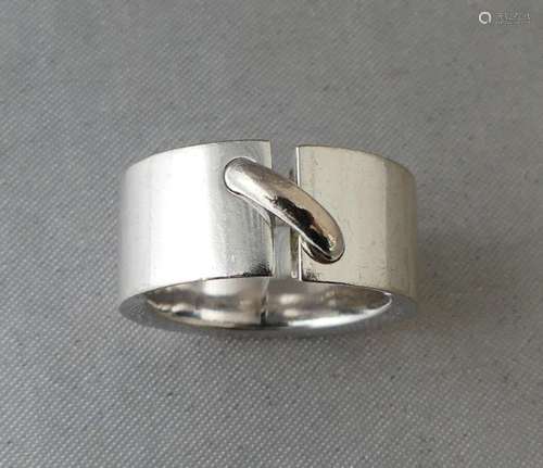 BAGUE en or gris 750 millièmes