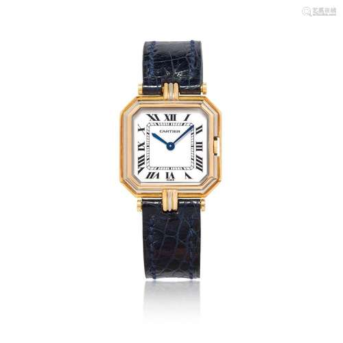 CARTIER CENTURIE IN YELLOW AND WHITE GOLD, 80s