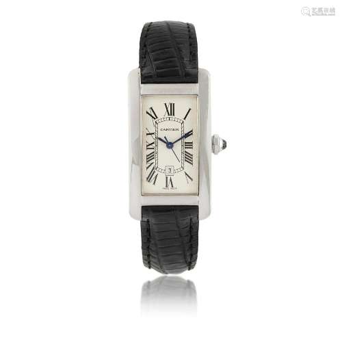 CARTIER TANK AMÉRICAINE REF. 2490 AUTOMATIC IN WHITE GOLD BO...