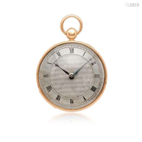 POCKET WATCH IN GOLD WITH ROBIN ESCAPEMENT, CIRCA 1830