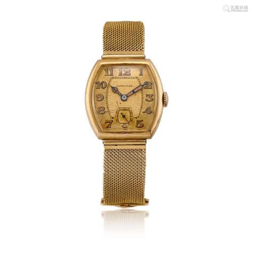 LONGINES TONNEAU IN GOLD, CIRCA 1923