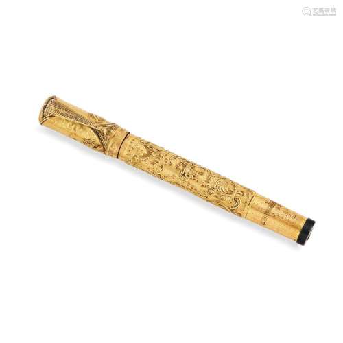 EVEREST GOLD ROLLED FOUNTAIN PEN