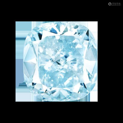 淡藍彩鑽鑽石戒
