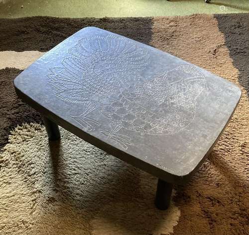 Roger CAPRON (1922-2006)<br />
Table basse à plateau rectang...