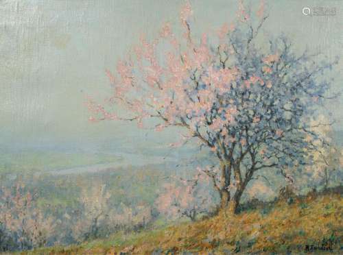 Raymond THIBÉSART (1874-1968)<br />
Cerisier en fleurs<br />...