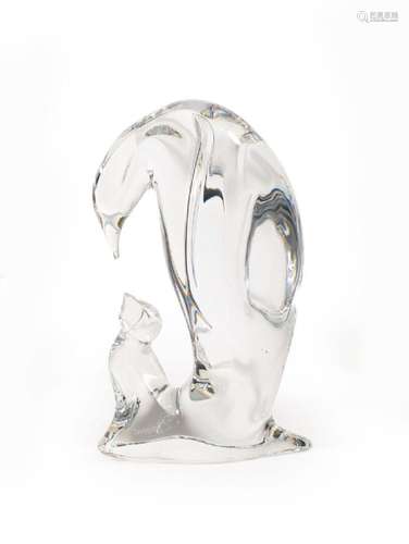 BACCARAT "Pingouin et son petit" SUJET en cristal ...